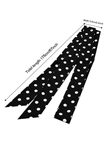 TeeYee Ceinture Satin Obi Ceinture classique pour femme Fille 170cm polka noir, L 