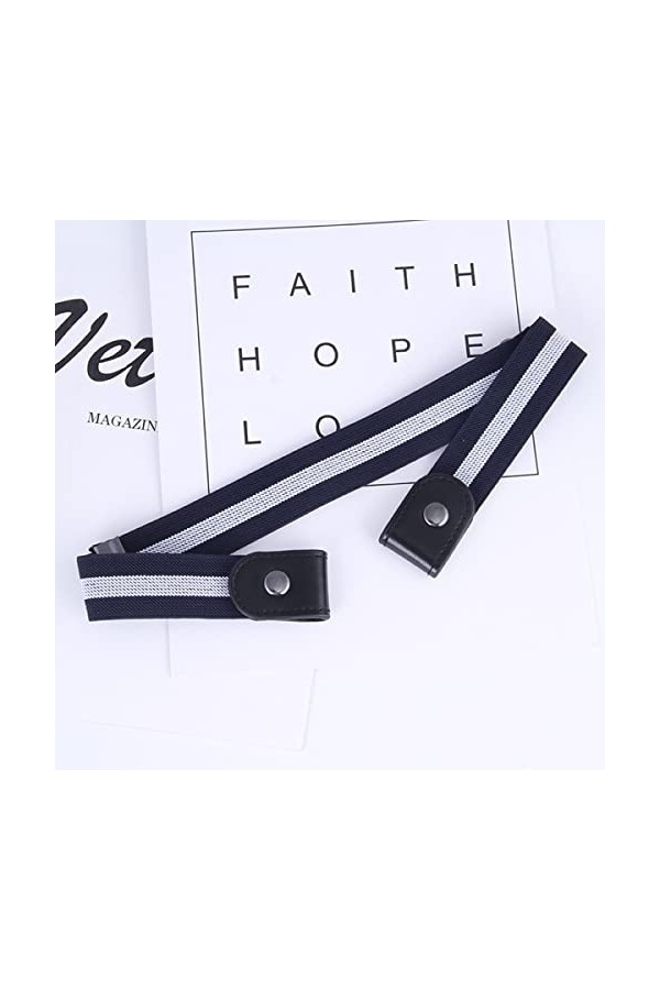 Ceinture Extensible Sans Boucle,4 Pièces Sans Boucle Ceinture Dégagement Rapide Ceinture pour Femmes et Hommes Jeans Pantalon