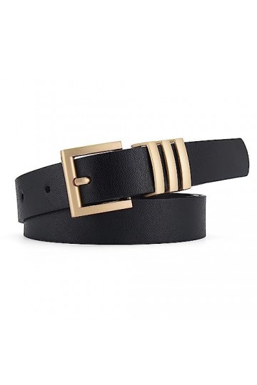 BBHKKL Ceinture en Faux Cuir avec Double Anneau Torique Ceinture en Cuir PU Souple pour Femme Fille Dame 6 