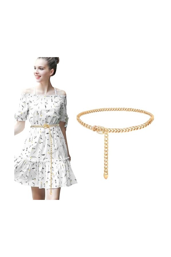 GoPaw Chaine De Taille Femme,Ceinture ChaîNe à La Taille,ChaîNe De Taille En MéTal Pour Femme,Mode Ceinture ChaîNe Pour Femme