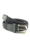 MixYourBeauty MYB Ceinture élastique tissée pour femme - hauteur 25mm - différentes couleurs et tailles 105-110 cm, Gris 