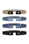 SKHAOVS 4 PCS Ceintures Hommes Femmes Ceinture Élastique Ceinture Réglable Ceinture Sans Boucle Invisible Ceintures Unisexe C