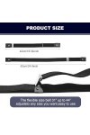 SKHAOVS 4 PCS Ceintures Hommes Femmes Ceinture Élastique Ceinture Réglable Ceinture Sans Boucle Invisible Ceintures Unisexe C