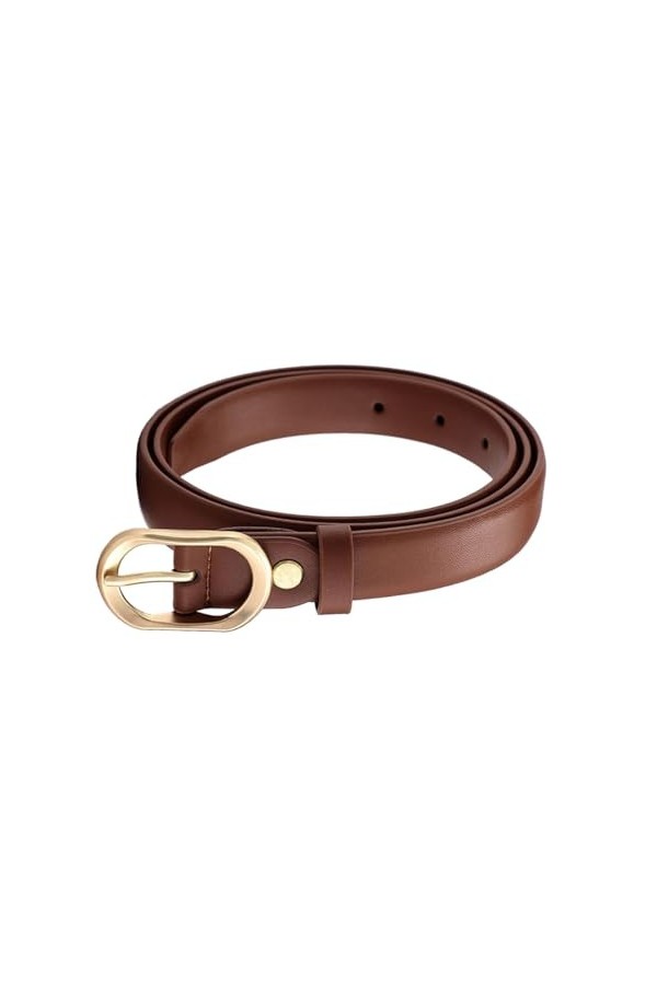 CCAIPU Ceinture pour Femmes, Ceinture en Cuir avec Boucle en Alliage Or Ceintures pour Femmes pour Jeans et Pantalons habillé