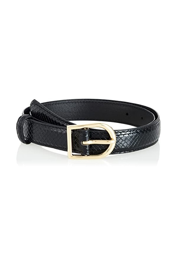 PIECES PCMERLE Jeans Belt Ceinture, Noir, 90 Femme