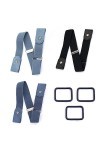 SJBAUTYO 3 Pièces Ceinture Femme Homme Ceinture sans Boucle Élastique Invisible Ceinture pour Jeans Pantalon Robe Ceinture Un