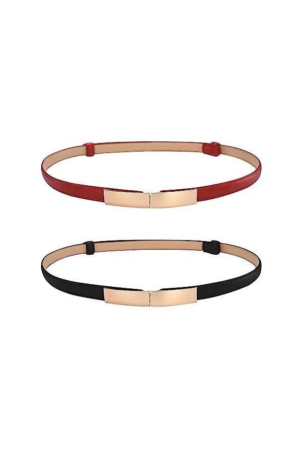 DAWRIS Ceinture de Robe Ceinture de Robe de Mariée Courroie Ceinture Mince Ceinture Élégant pour Robe Décoration Simple