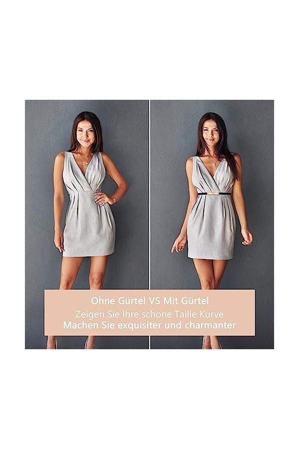 DAWRIS Ceinture de Robe Ceinture de Robe de Mariée Courroie Ceinture Mince Ceinture Élégant pour Robe Décoration Simple