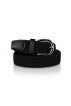 glomy * Ceinture élastique tressée pour garçons et filles, femmes et hommes de 2,50 cm de largeur, Noir , 110