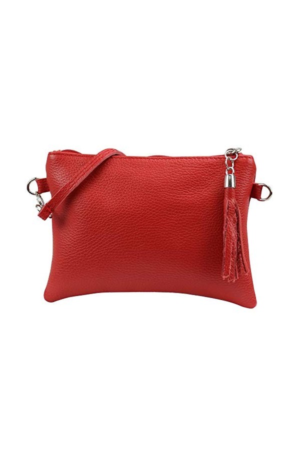 SH Leder - Anny G248 - Sac à bandoulière - En cuir véritable - 22 x 15 cm, or, Small