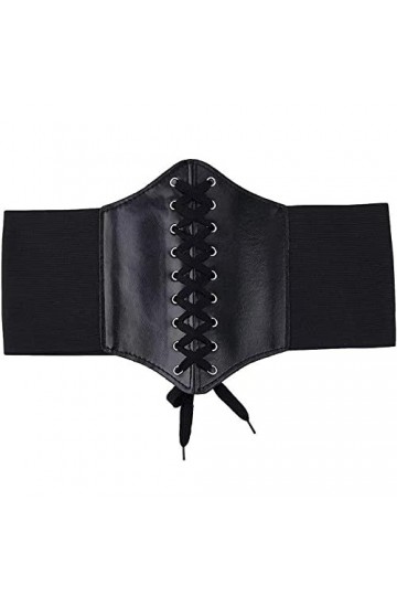 YiYaO Ceinture élastique Corset，Ceinture Large pour Femme Ceinture Corset élastique, Ceinture Corset élastique avec Boutons e