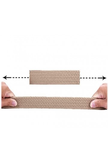 Ceinture extensible，Ceinture élastique tressé et Cuir，Unisexe Ceinture Tressée，Élastique Tressée Stretch Belt（beige）