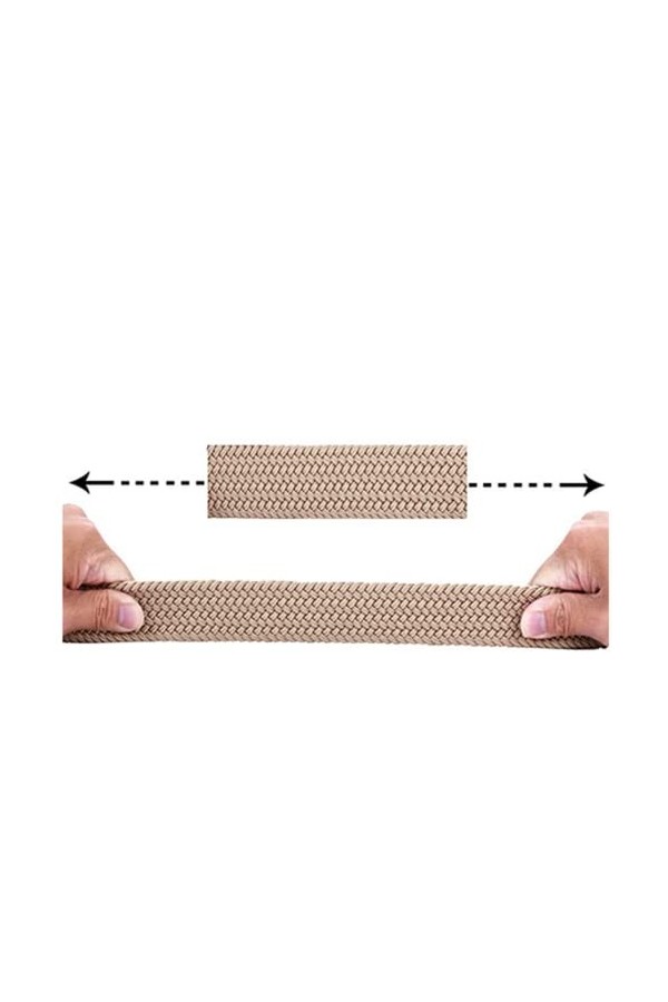 Ceinture extensible，Ceinture élastique tressé et Cuir，Unisexe Ceinture Tressée，Élastique Tressée Stretch Belt（beige）