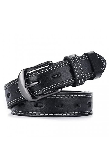 AABDTYYD Ceinture en Cuir Femme pour Jean,Ceinture Femme Cuir,Mesdames Ceinture en Cuir Pour les Femmes Filles Jeans Pantalon
