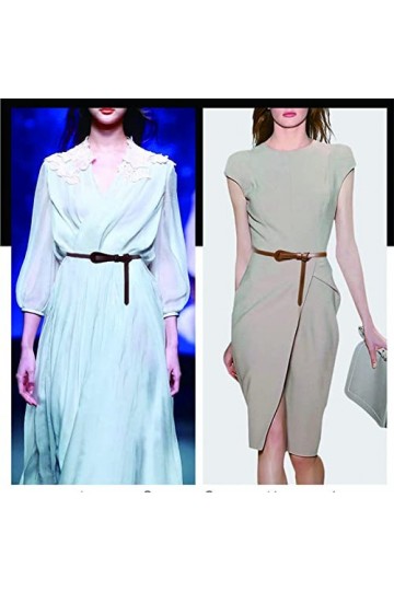 Porbbow femmes ceinture décoration pull jupe manteau rétro ceinture femmes mode ceinture mince noir