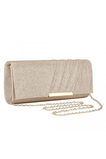 UBORSE Sac de Soirée Pochette Mariage Sac à Main Femme en Bandoulière Chaîne Démontable Superbe Cadeau pour Fête