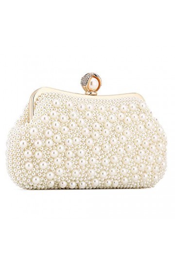 UBORSE Pochette Sac de Soirée Femme Strass élégante Petit Sac à Bandoulière de Ceremonie Mariage Cocktail élégant avec 3 chaî