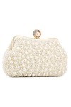 UBORSE Pochette Sac de Soirée Femme Strass élégante Petit Sac à Bandoulière de Ceremonie Mariage Cocktail élégant avec 3 chaî