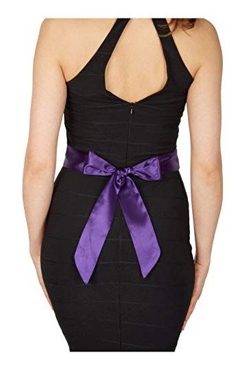 BlackButterfly Mariage Noeud Papillon Demoiselle dhonneur de Bal Ceinture de Satin Violet vif, 5W / 175L 