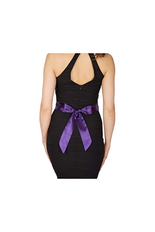 BlackButterfly Mariage Noeud Papillon Demoiselle dhonneur de Bal Ceinture de Satin Violet vif, 5W / 175L 