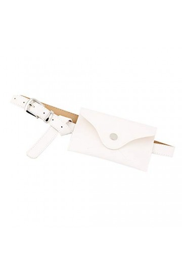 Techwills - Ceinture - Femme 105 cm - Blanc - Taille unique