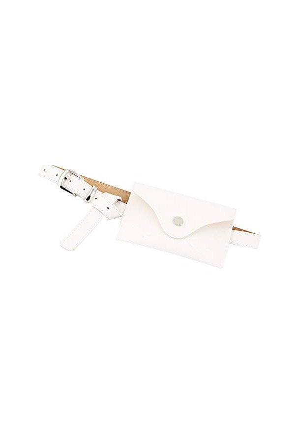 Techwills - Ceinture - Femme 105 cm - Blanc - Taille unique