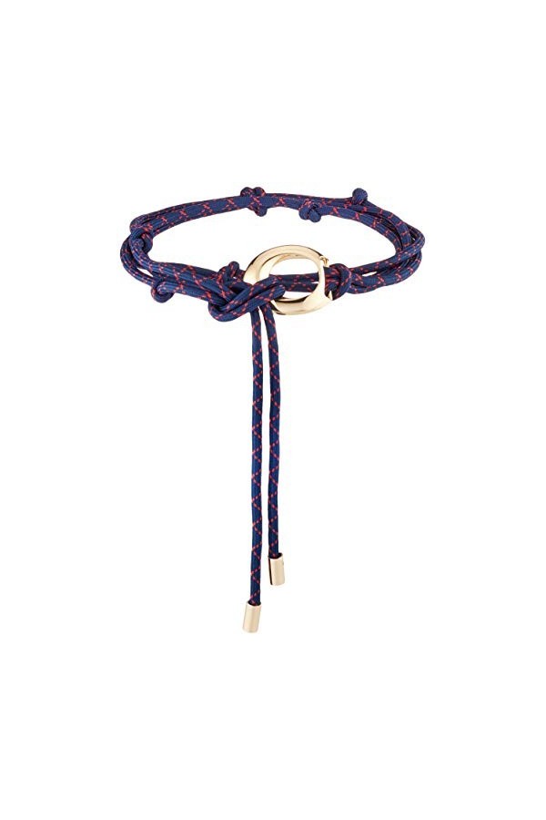 Only ONLROPE Waist TIE Belt Ceinture, Bleu Jeans foncé, Taille Unique Femme