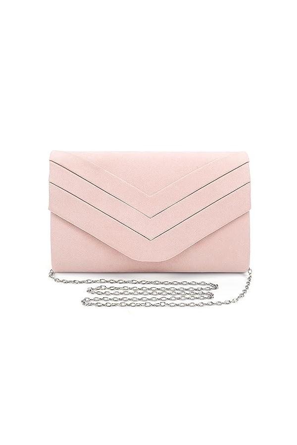 Sozakka Pochettes et Clutches Femme Bleu, Enveloppe Pochette Femme Mariage, Petit Sac Soiree Chic pour Banquets, Fêtes, Cérém