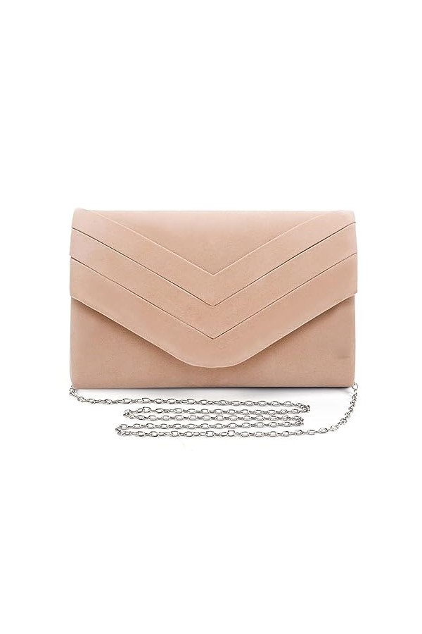 Sozakka Pochettes et Clutches Femme Bleu, Enveloppe Pochette Femme Mariage, Petit Sac Soiree Chic pour Banquets, Fêtes, Cérém