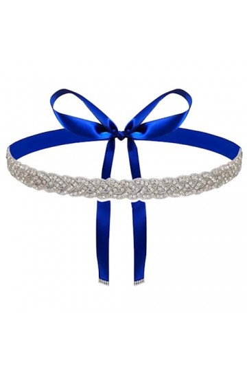 QIYULIN Ceinture de mariage en strass - Ceinture de mariée en strass - Ceinture de mariée pour robe de bal de fin dannée - P