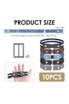Zuroki 5pcs Ceintures Sans Boucle Élastiques, Ceinture Invisible Sans Boucle Réglable, Ceinture Extensible sans Boucle Ceintu