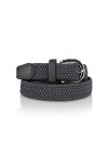 glomy * Ceinture élastique tressée pour garçons et filles, femmes et hommes de 2,50 cm de largeur, gris foncé, 110