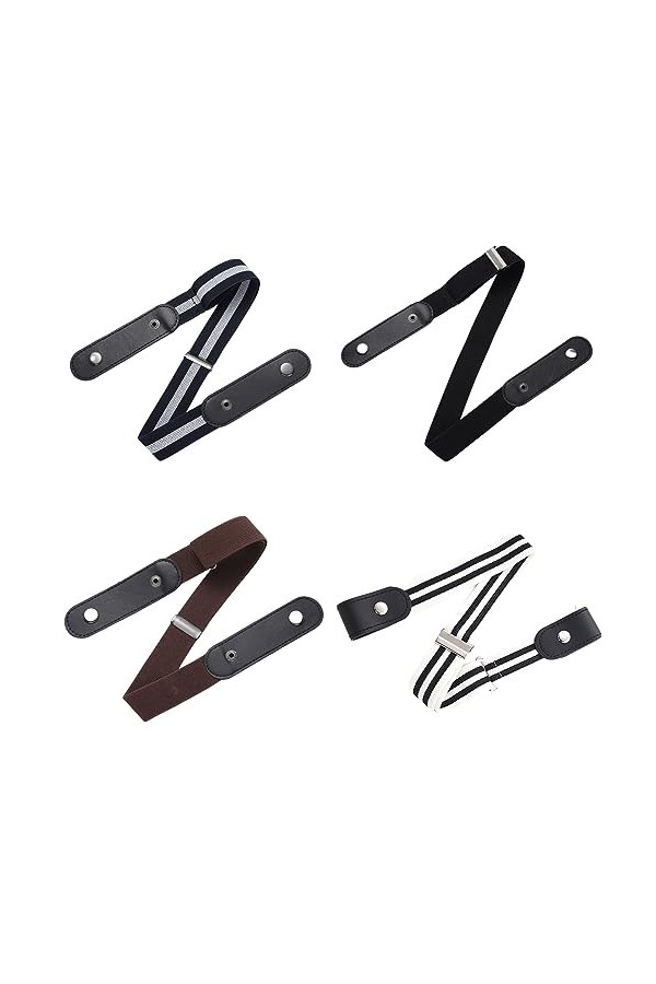 Audio frequency% Ceinture Sans Boucle éLastique Invisible Ceinture Extensible Sans Boucle Ceinture éLastique Boucle Invisible