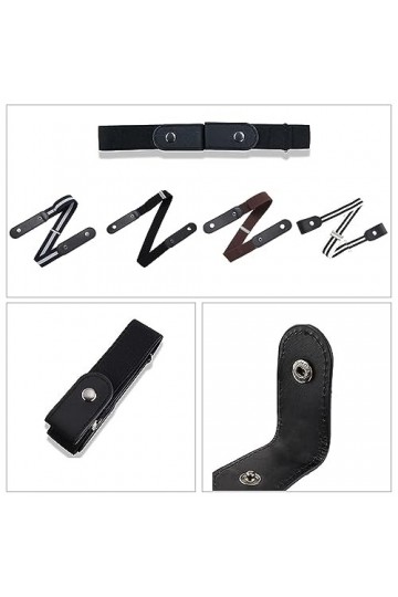 Audio frequency% Ceinture Sans Boucle éLastique Invisible Ceinture Extensible Sans Boucle Ceinture éLastique Boucle Invisible