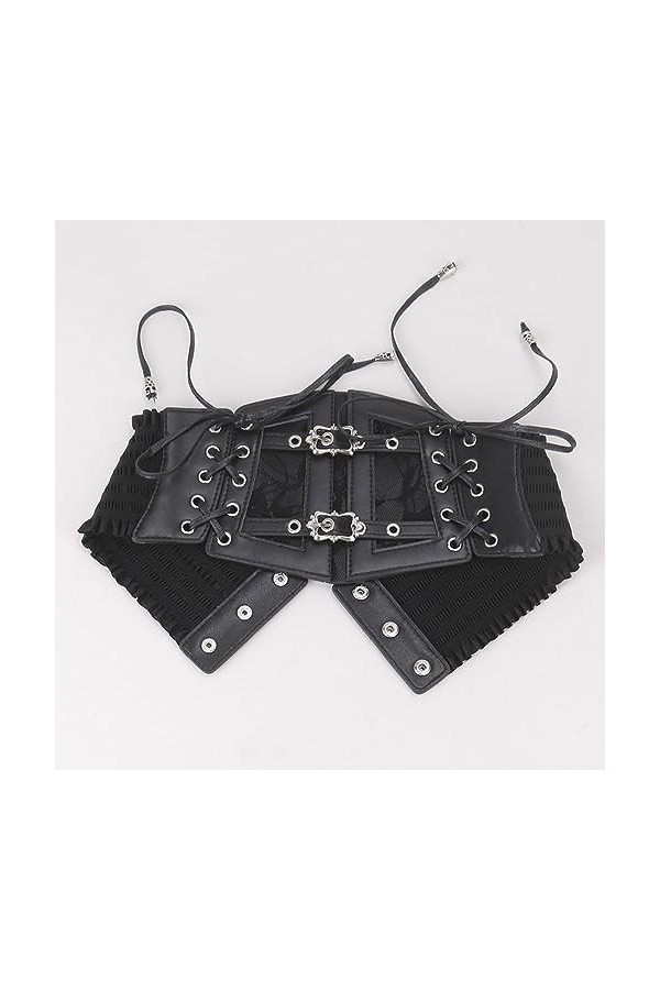 Oyccen Punk Ceinture Extensible Femmes Corset Élastique Ceintures Large pour Robes Chemises