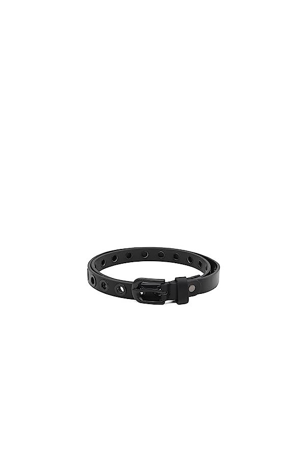 QUEEN HELENA Ceinture Boucle Femme Ci026-1 Noir, Taille unique