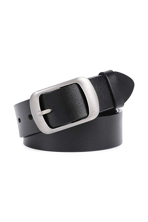 JasGood Ceinture pour femme dorée réglable en métal - Pour robe en jean, 3-Argenté, 130cm Passt Taille unter 115cm 