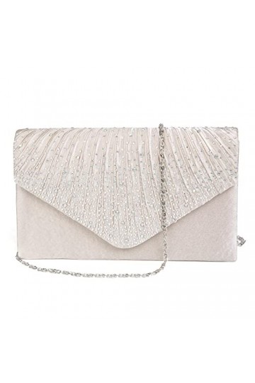 adoranda Pochette Mariage Femme Clutch Sac Soiree Chic Sacs à Bandoulière