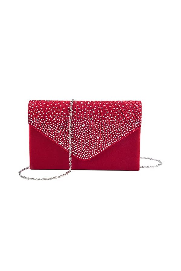 adoranda Pochette Mariage Femme Clutch Sac Soiree Chic Sacs à Bandoulière