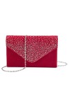 adoranda Pochette Mariage Femme Clutch Sac Soiree Chic Sacs à Bandoulière