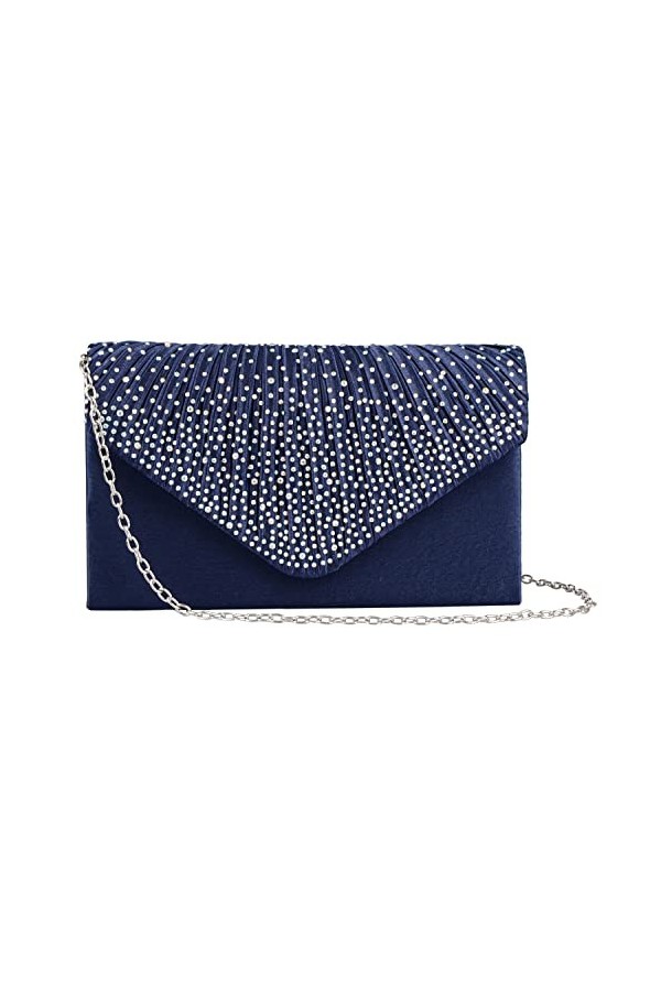 adoranda Pochette Mariage Femme Clutch Sac Soiree Chic Sacs à Bandoulière