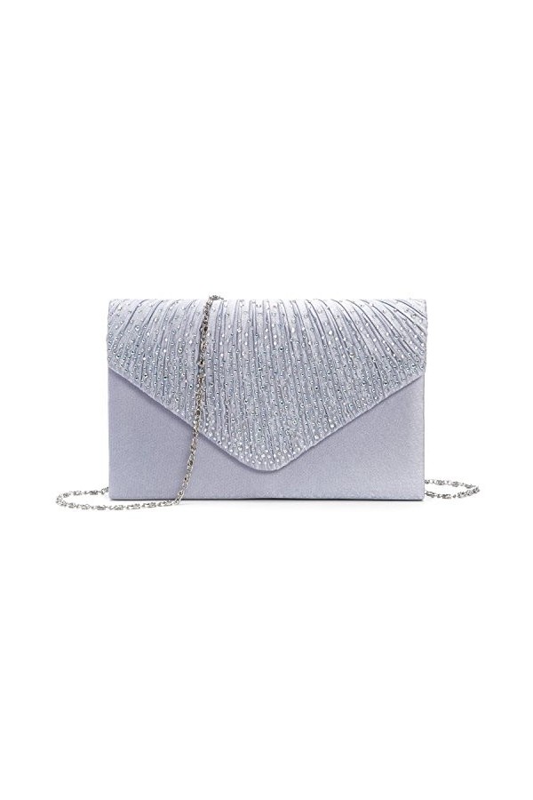 adoranda Pochette Mariage Femme Clutch Sac Soiree Chic Sacs à Bandoulière