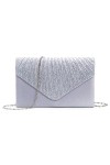 adoranda Pochette Mariage Femme Clutch Sac Soiree Chic Sacs à Bandoulière