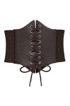 XZQTIVE Corset à lacets pour femme - Ceinture élastique large - Pour fille - Waspie - Ceinture de taille - Bustiers - Ceintur