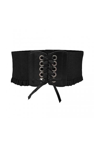 JANDH Ceinture Corset Femme, Ceinture Élastique Rétro Verrouillage Manuel, Mode et Style Punk, Grosse Ceinture Femme pour le