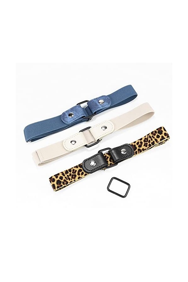 Yurosiay Ceinture sans boucle pour femme - Sans boucle - Ceinture élastique invisible - Réglable - Sans boucle - Ceinture ext