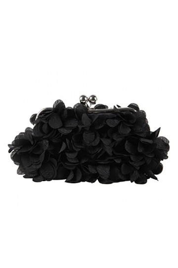 SUKUTU Pochette de Soirée pour Femme Fleur Sac à Main de Soirée Femme Mariage Chaîne Sac à Bandoulière Sac à main