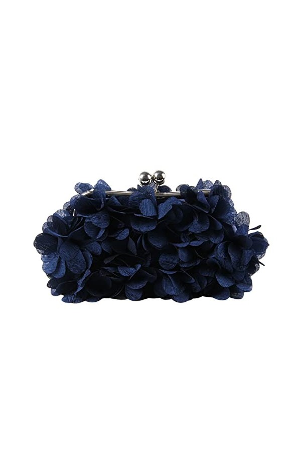 SUKUTU Pochette de Soirée pour Femme Fleur Sac à Main de Soirée Femme Mariage Chaîne Sac à Bandoulière Sac à main