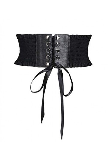 Oyccen Dame Ceintures Large Femmes Robe Décoration Ceinture Elastique Corset,Noir,Taille unique