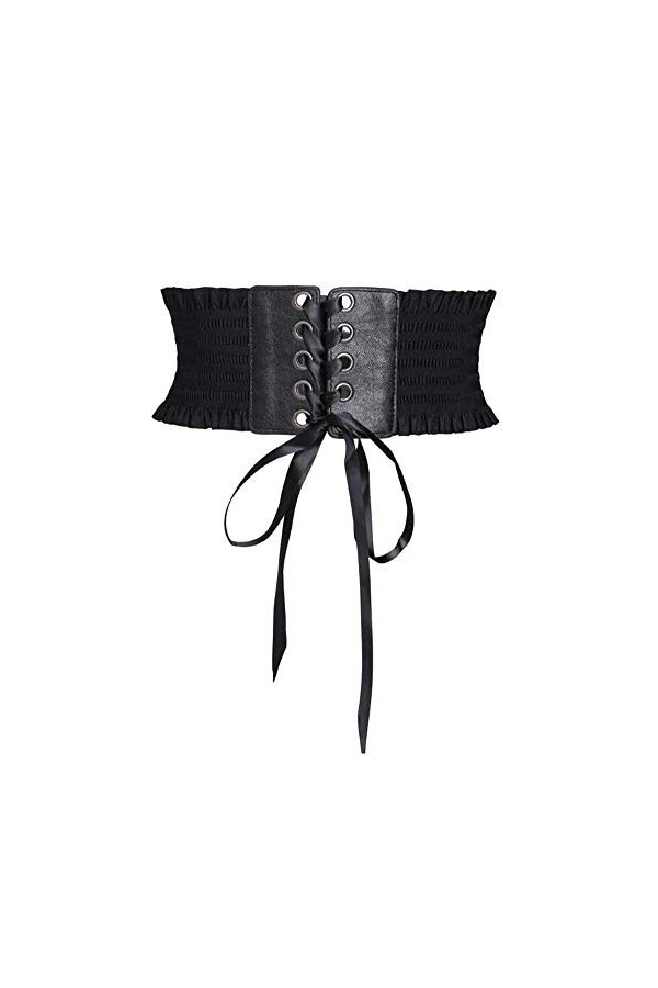 Oyccen Dame Ceintures Large Femmes Robe Décoration Ceinture Elastique Corset,Noir,Taille unique